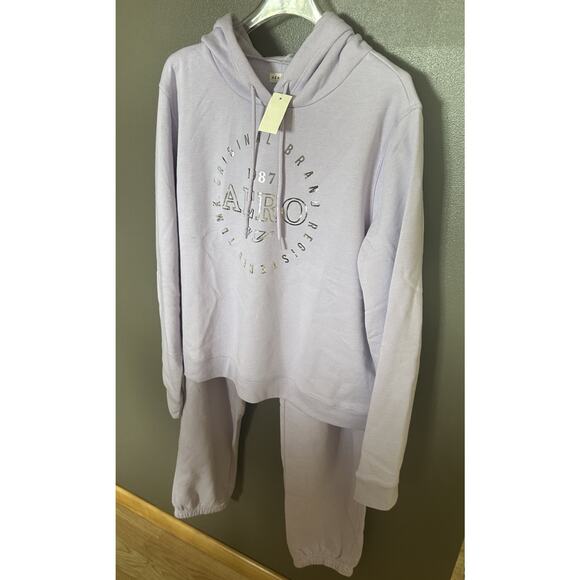 NWT Aeropostale Size XL Hoodie Sweatsuit Set Joggers Lilac Purple - Picture 2 of 7